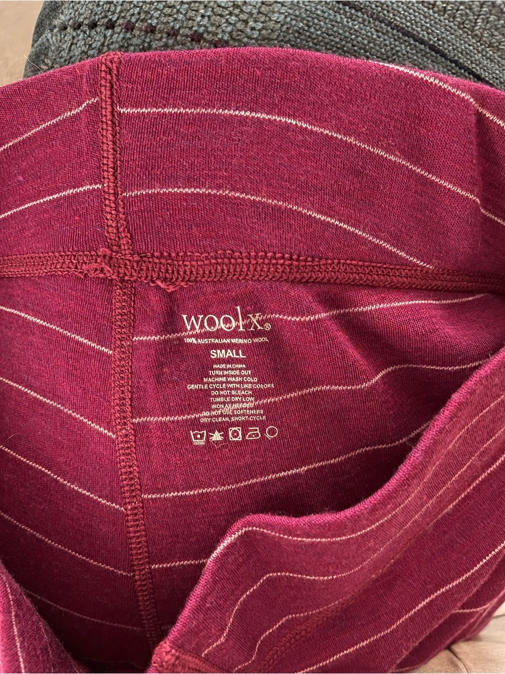Woolx 100% Australian Merino Wool Avery Leggings Base Layer Small - Picture 10 of 10
